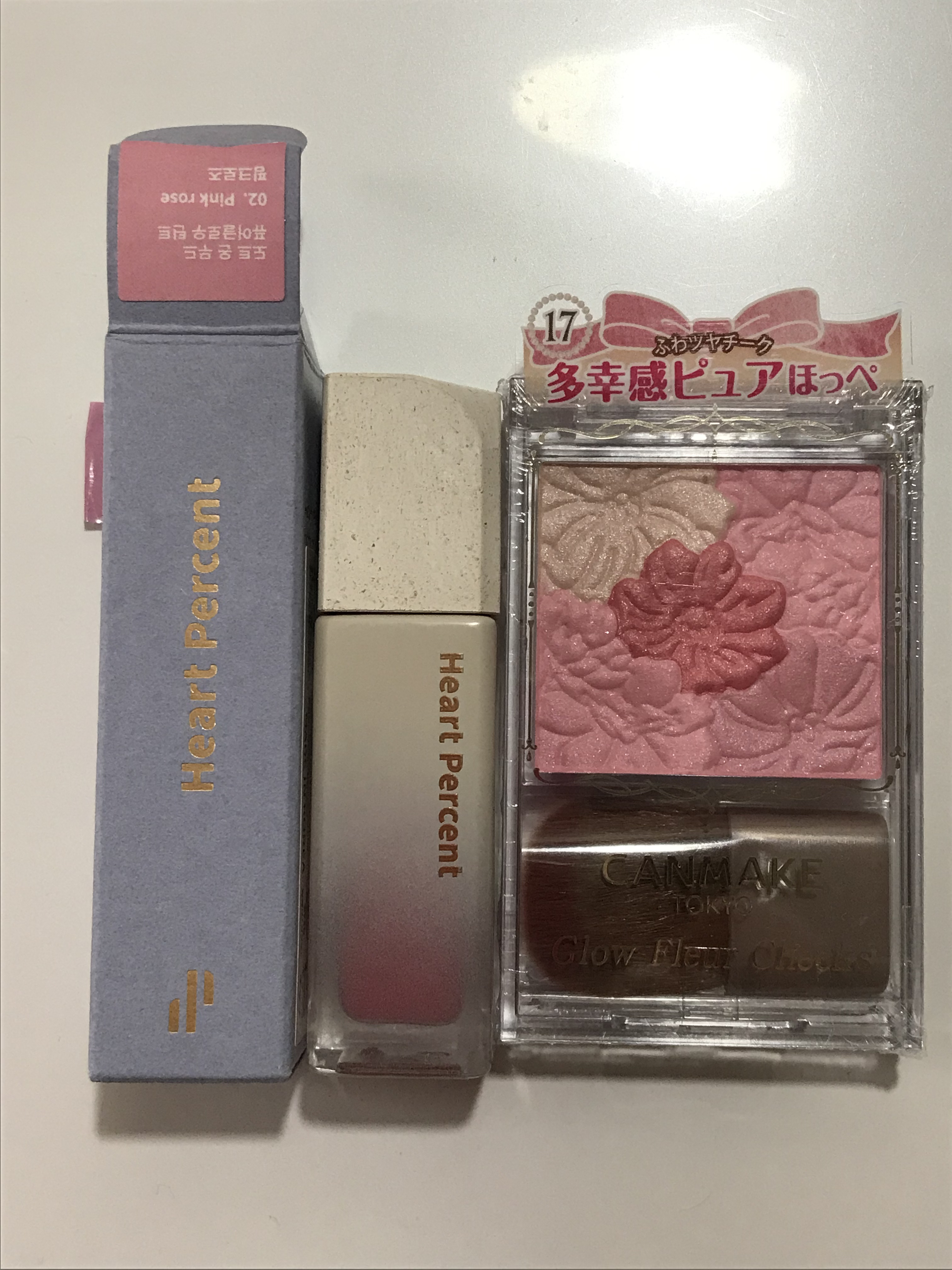 ドットオンムードピュアグロウティント 02 ピンクローズ(Pink Rose)/Heart Percent/リップティントを使ったクチコミ（1枚目）