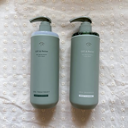 スパ・シャンプー/ヘアトリートメント ディープクレンズ/Off&Relax/市販シャンプーを使ったクチコミ(1枚目)