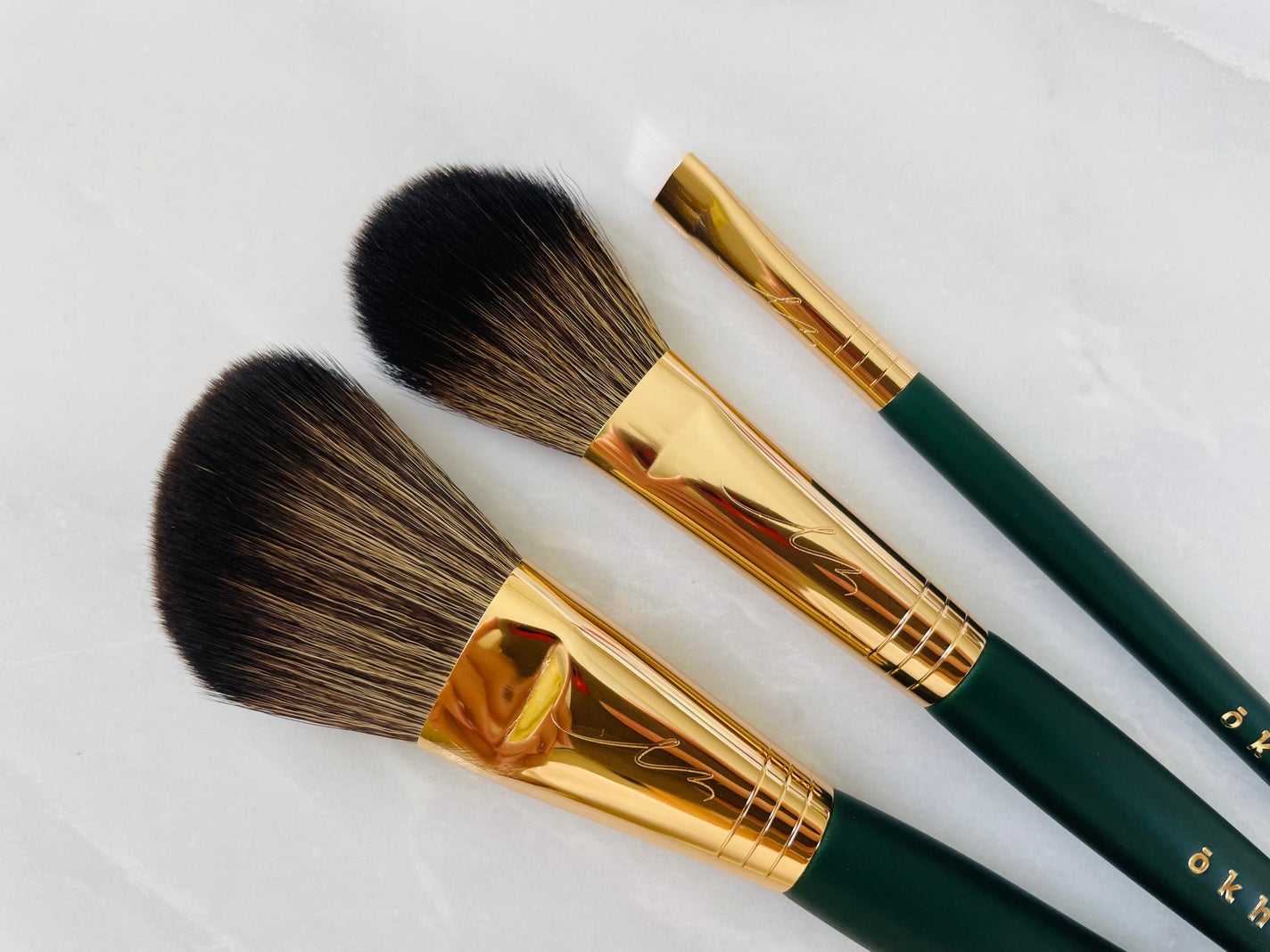 okhee フェイスパウダーブラシ/SOOA DOR/メイクブラシを使ったクチコミ(2枚目)
