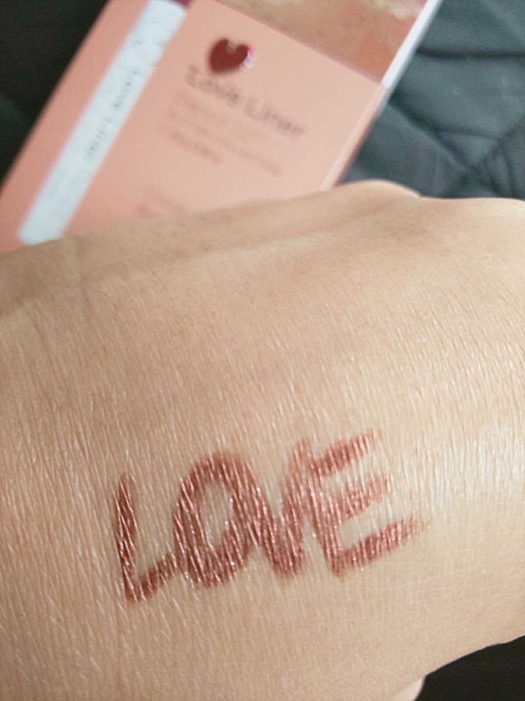 ラブ・ライナー ペンシル グリッターコレクション Coral Bronze（コーラルブロンズ）/ラブ・ライナー/ペンシルアイライナーを使ったクチコミ（3枚目）