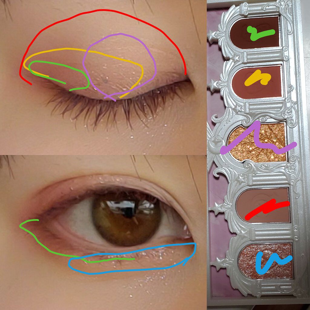 ユニコーンシリーズ アイシャドウパレット/FlowerKnows/アイシャドウパレットを使ったクチコミ(2枚目)