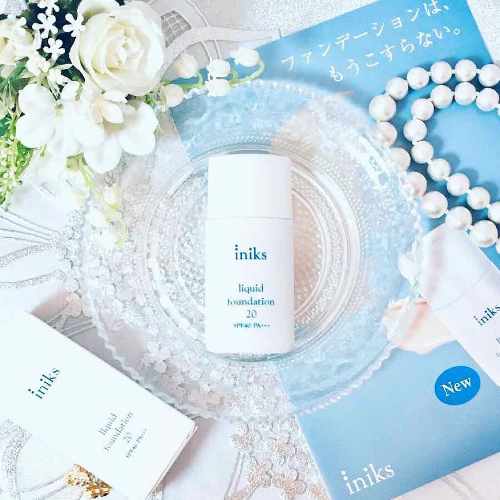 リキッド ファンデーション/iniks/リキッドファンデーションを使ったクチコミ(4枚目)
