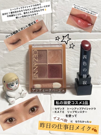 ベージュトーンアイシャドウ/CEZANNE/アイシャドウパレットを使ったクチコミ(1枚目)