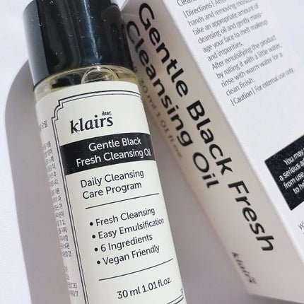 ジェントルブラックフレッシュクレンジングオイル(150ml)/Klairs/オイルクレンジングを使ったクチコミ(1枚目)