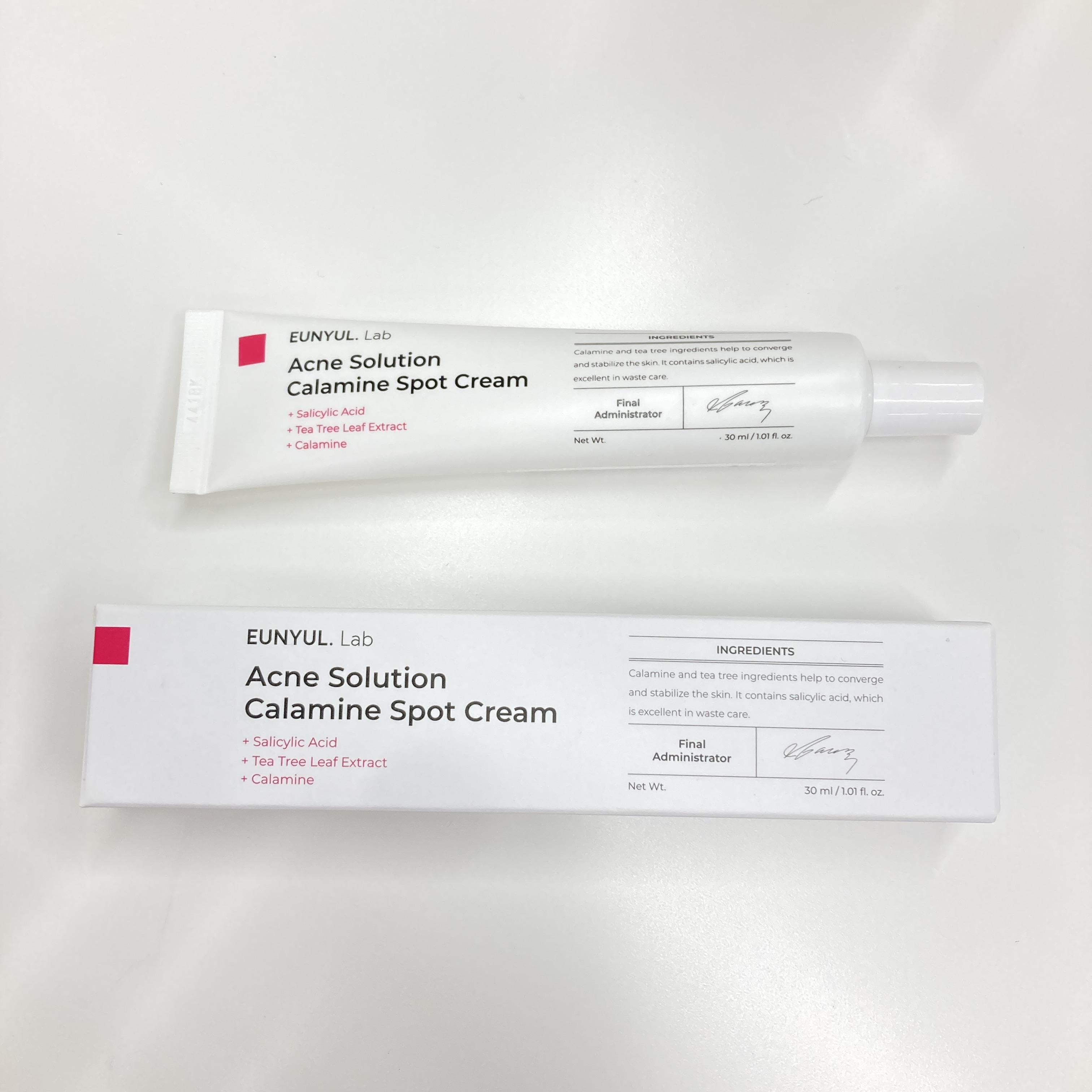 ラボアクネソリューションカラミンスポットクリーム/EUNYUL/フェイスクリームを使ったクチコミ（2枚目）