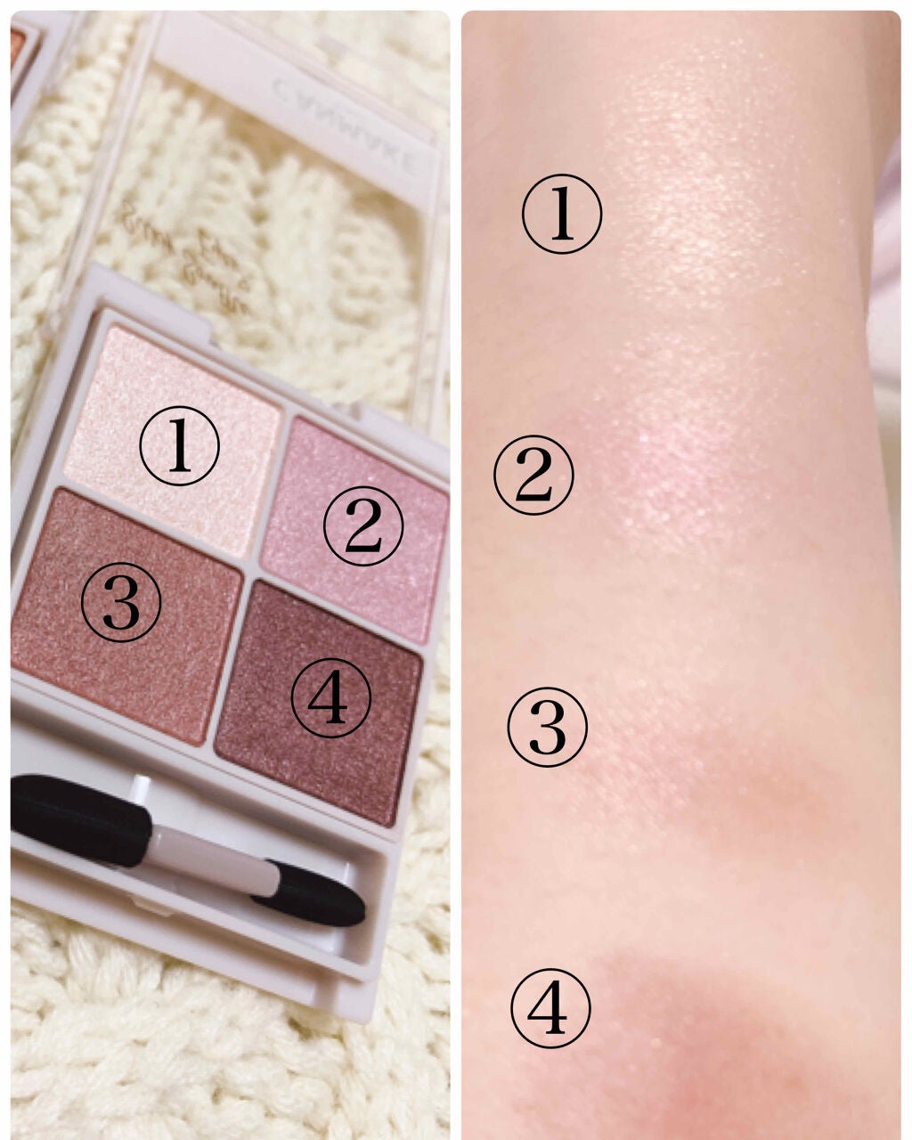 シルキースフレアイズ/キャンメイク/アイシャドウパレットを使ったクチコミ(3枚目)