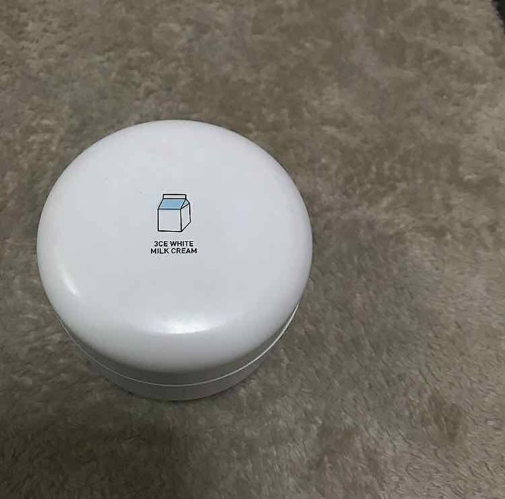 WHITE MILK CREAM/3CE/フェイスクリームを使ったクチコミ(1枚目)