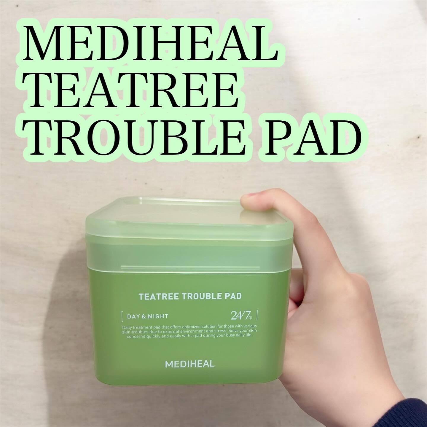 ティーツリー トラブルパッド/MEDIHEAL/トナーパッドを使ったクチコミ（1枚目）