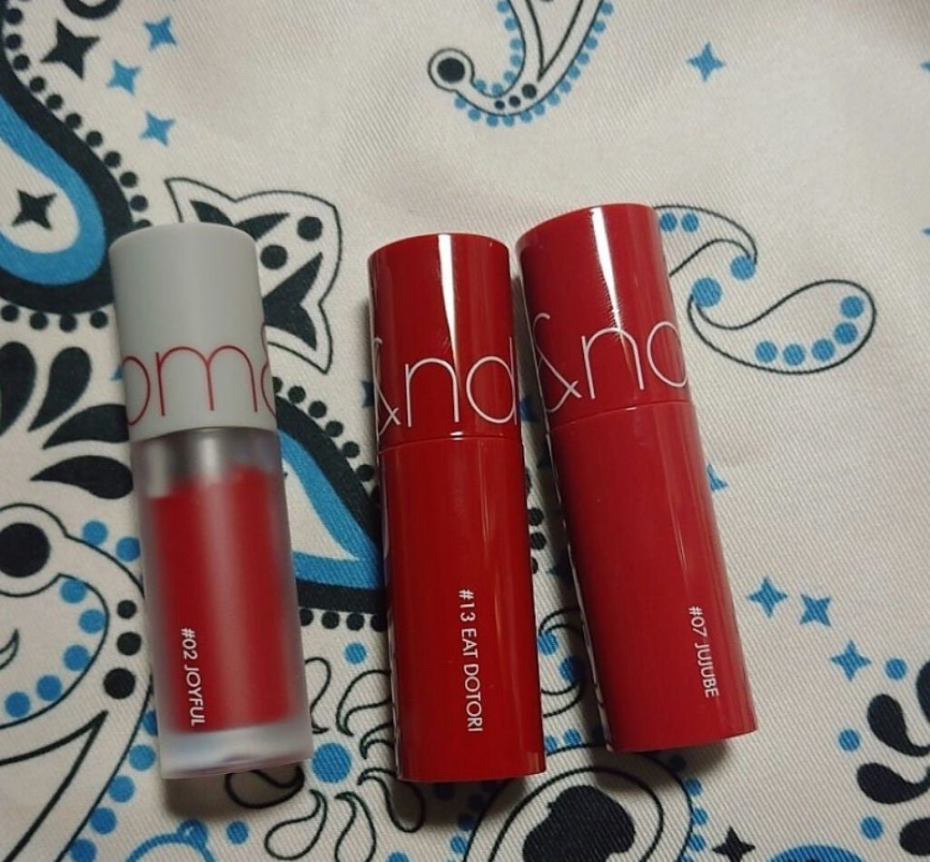 ジューシーラスティングティント/rom&nd/リップティントを使ったクチコミ(3枚目)