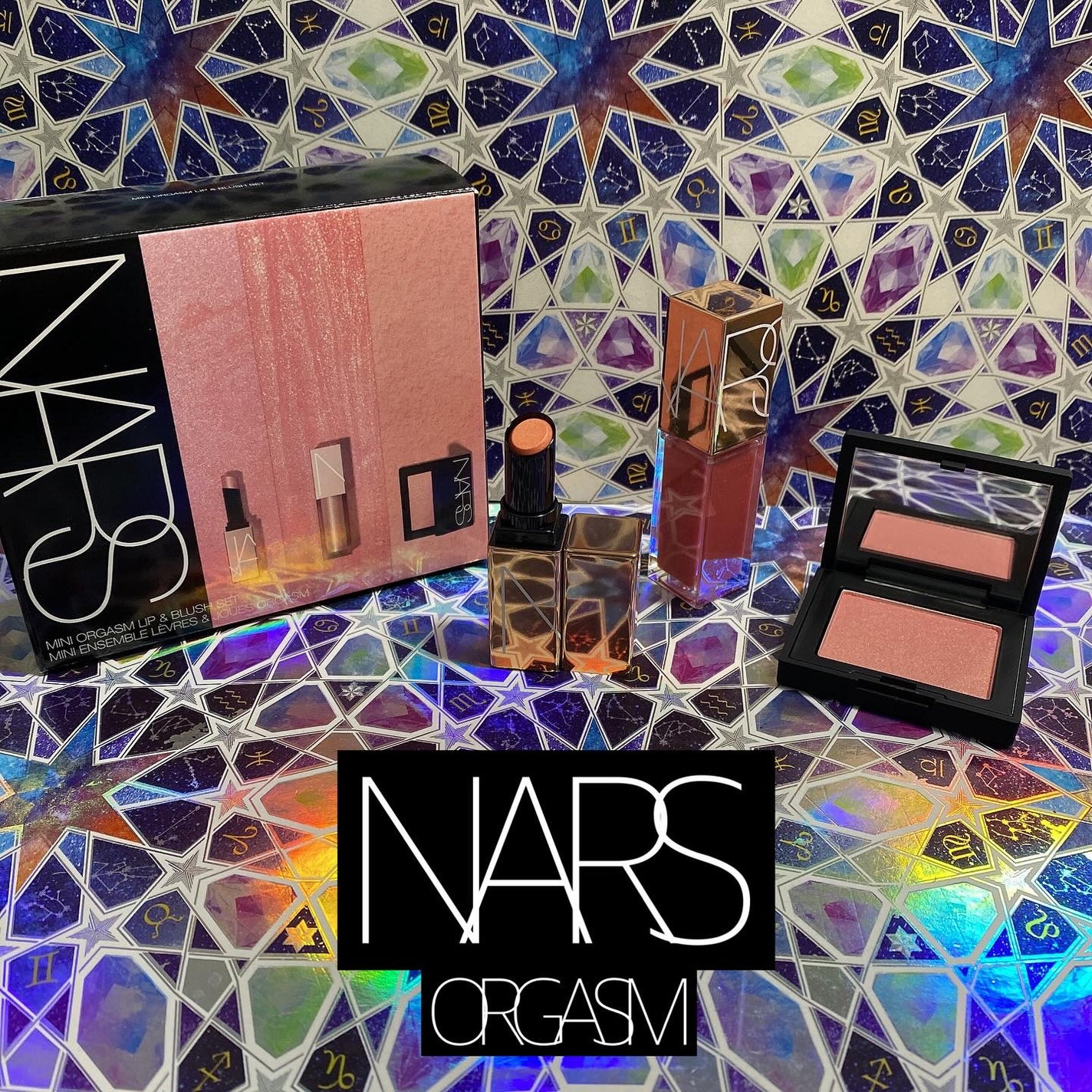 ミニオーガズム リップ & ブラッシュセット/NARS/メイクアップキットを使ったクチコミ(1枚目)
