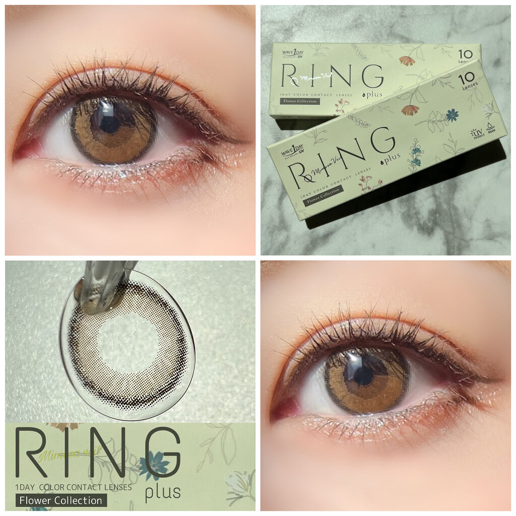WAVEワンデー UV リング プラス フラワーコレクション/WAVE/ワンデー（１DAY）カラコンを使ったクチコミ（1枚目）