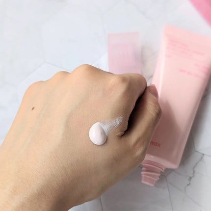 ハートピンクトーンアップサンクリーム/celimax/日焼け止めクリームを使ったクチコミ(2枚目)