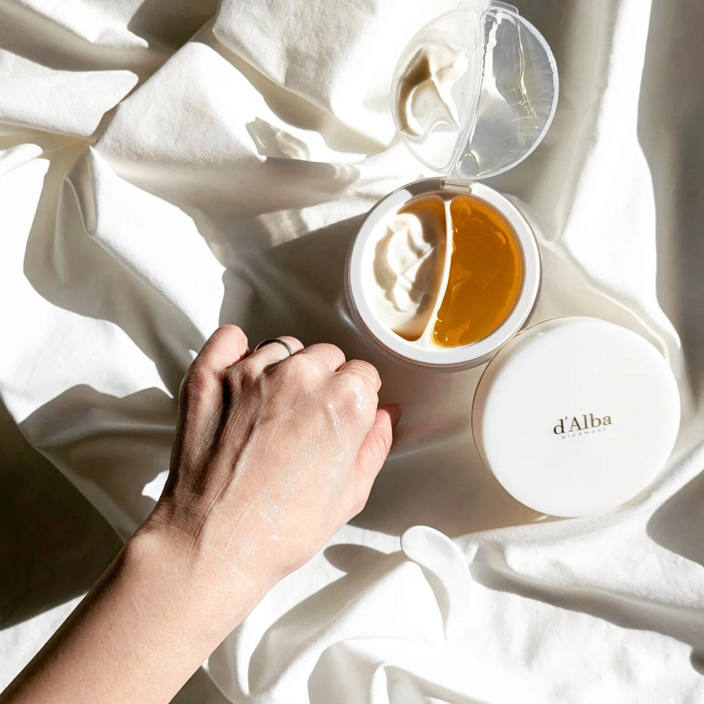 ホワイトトリュフダブルセラムアンドクリーム/ダルバ/フェイスクリームを使ったクチコミ(6枚目)