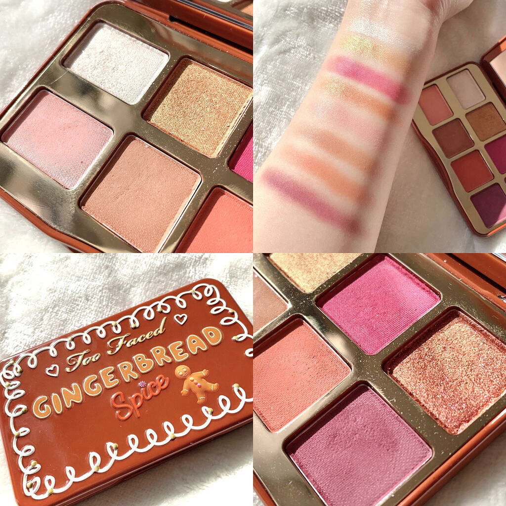 ジンジャーブレッド スパイス ミニ アイシャドウ パレット/Too Faced/アイシャドウパレットを使ったクチコミ（3枚目）