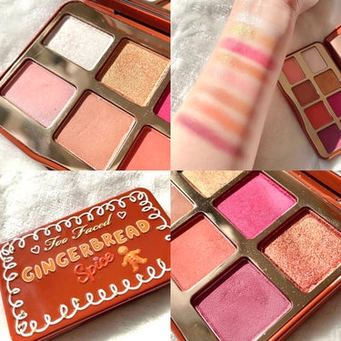 Too Faced ジンジャーブレッド スパイス ミニ アイシャドウ パレットのクチコミ「＼ポップで鮮やかなワクワクアイパレット😍💕／
✼••┈┈••✼••┈┈••✼••┈┈••✼••.....」（3枚目）