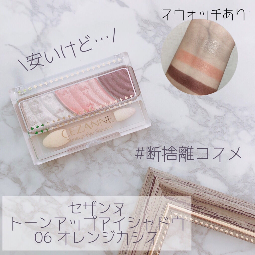トーンアップアイシャドウ/CEZANNE/アイシャドウパレットを使ったクチコミ(1枚目)