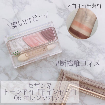 トーンアップアイシャドウ/CEZANNE/アイシャドウパレットを使ったクチコミ(1枚目)