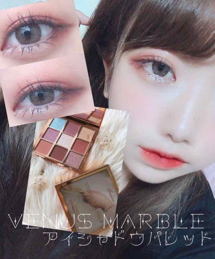 VenusMarble 9色アイシャドウパレット Romanticism(ロマンチシズム)/Venus Marble/アイシャドウパレットを使ったクチコミ(1枚目)