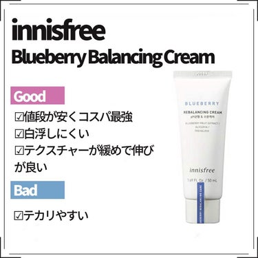 ブルーベリー バランシング ウォータリー サンクリーム/innisfree/日焼け止め・UVケアを使ったクチコミ（3枚目）