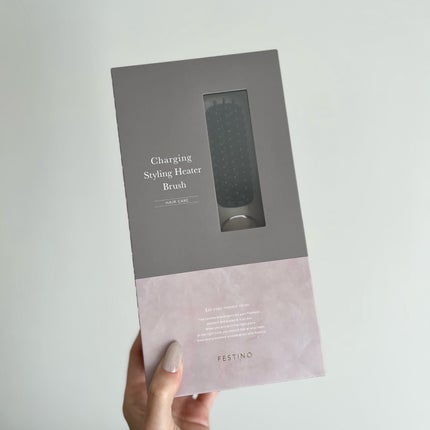 充電式 スタイリング ヒーターブラシ/FESTINO/ヒートブラシを使ったクチコミ(7枚目)