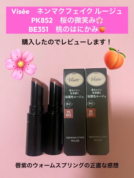 ネンマクフェイク ルージュ/Visée/口紅を使ったクチコミ(1枚目)