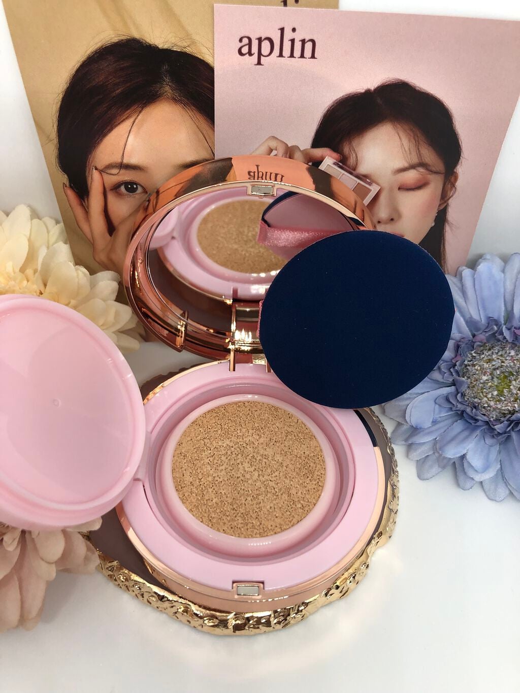 ピンクティーツリーカバークッション/APLIN/クッションファンデーションを使ったクチコミ(4枚目)