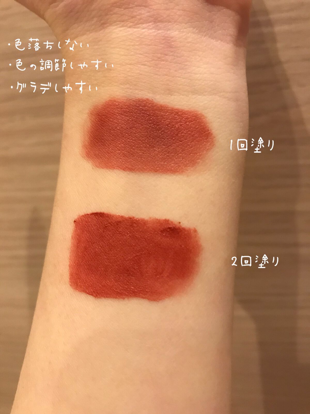 インク ムード マット ティント/PERIPERA/リップティントを使ったクチコミ（2枚目）