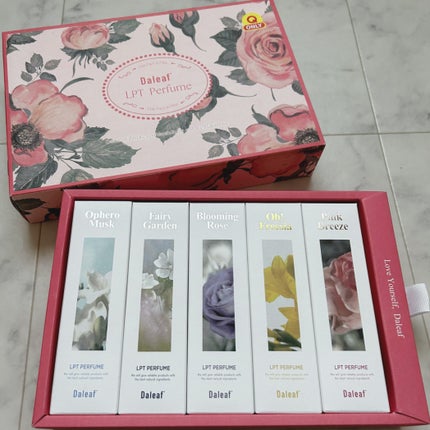 LPTパフュームヘアパックインミスト5点セット(Qoo10限定BOX)/Daleaf/ヘアミルクを使ったクチコミ(7枚目)