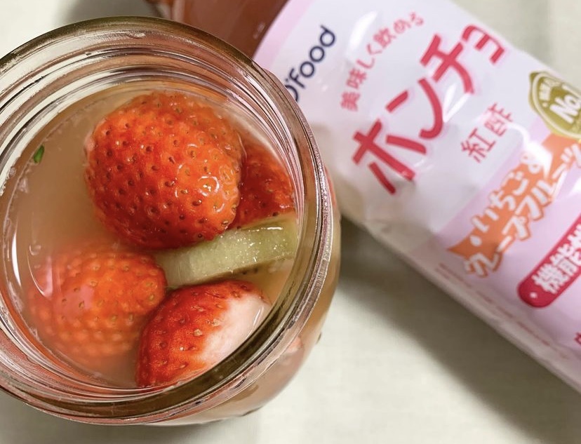 紅酢（ホンチョ） いちご＆グレープフルーツ/チョンジョンウォン/その他飲むお酢を使ったクチコミ（1枚目）