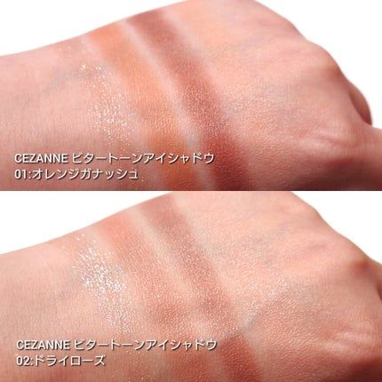 ビタートーンアイシャドウ/CEZANNE/パウダーアイシャドウを使ったクチコミ(5枚目)