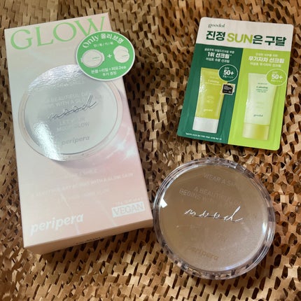 ムードヴィーガングロークッション/PERIPERA/クッションファンデーションを使ったクチコミ(1枚目)