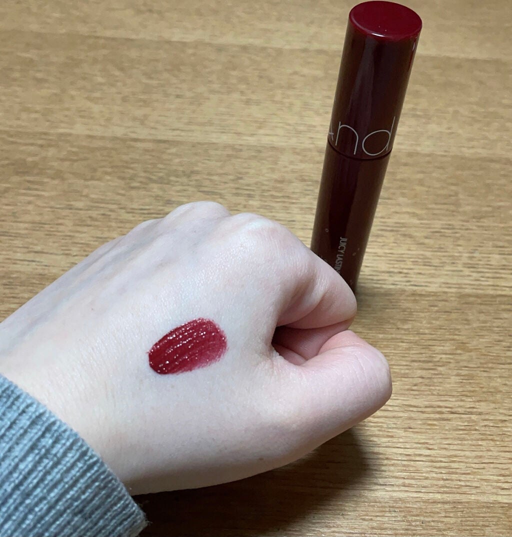 ジューシーラスティングティント/rom&nd/リップティントを使ったクチコミ(3枚目)