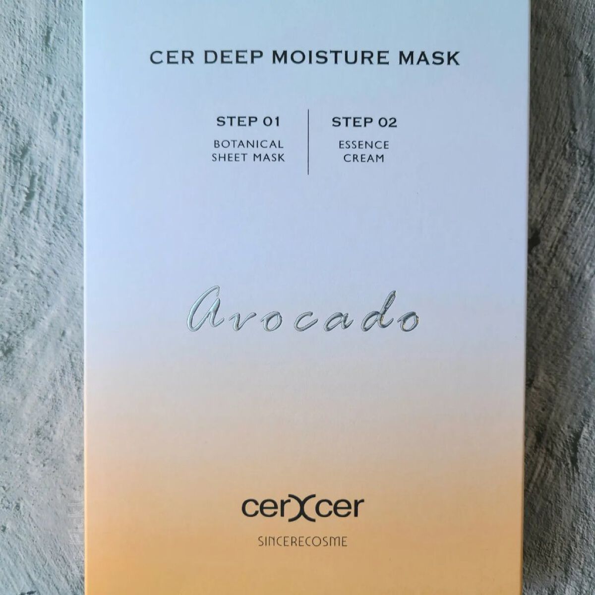 ディープモイスチャー マスク　(ケアクリーム付き)/cerXcer/シートマスク・パックを使ったクチコミ（1枚目）