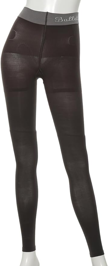 骨盤サポート着圧レギンス プレーン チャコールグレー