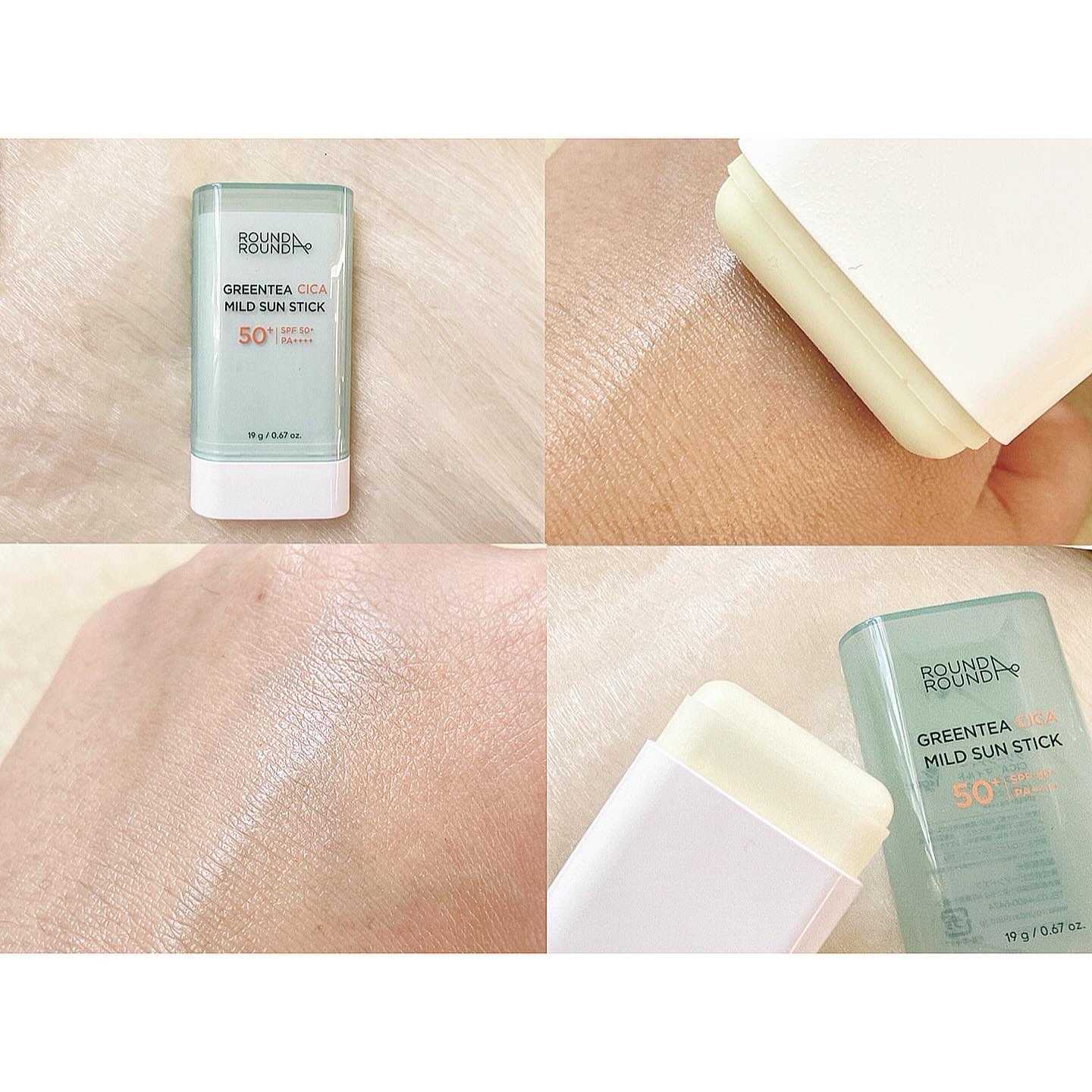 グリーンティー CICA マイルド サンスティック/ラウンドアラウンド/日焼け止めスティックを使ったクチコミ（3枚目）