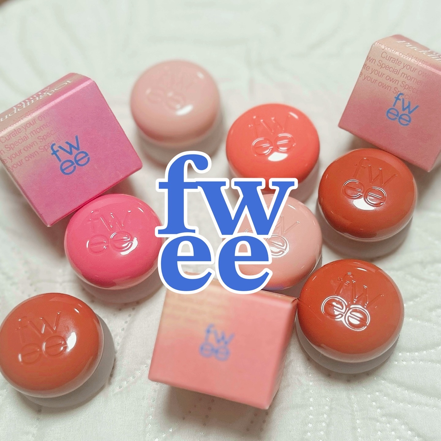 リップアンドチーク ブラーリープリンポット RS01 フィーリング/fwee/口紅を使ったクチコミ（1枚目）