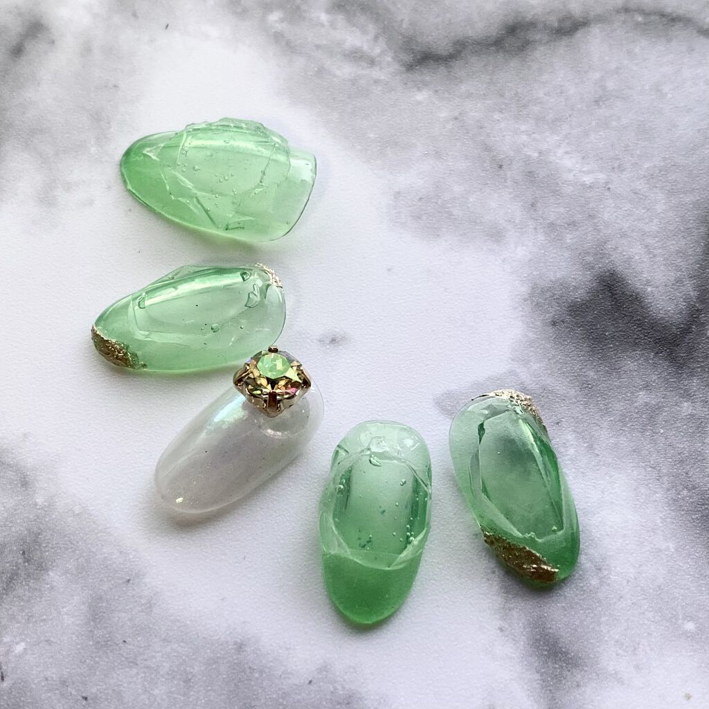 ジェルネイル（ライト対応）/セリア/ジェルネイルを使ったクチコミ（2枚目）