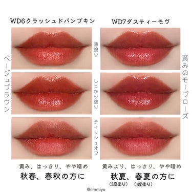 ザ ウォータリー デューティント WD7 ダスティーモーヴ/MERZY/口紅を使ったクチコミ（3枚目）