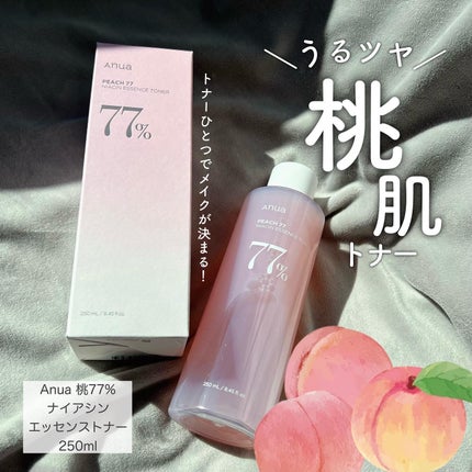 桃77%ナイアシンエッセンストナー 250ml/Anua/化粧水を使ったクチコミ(1枚目)
