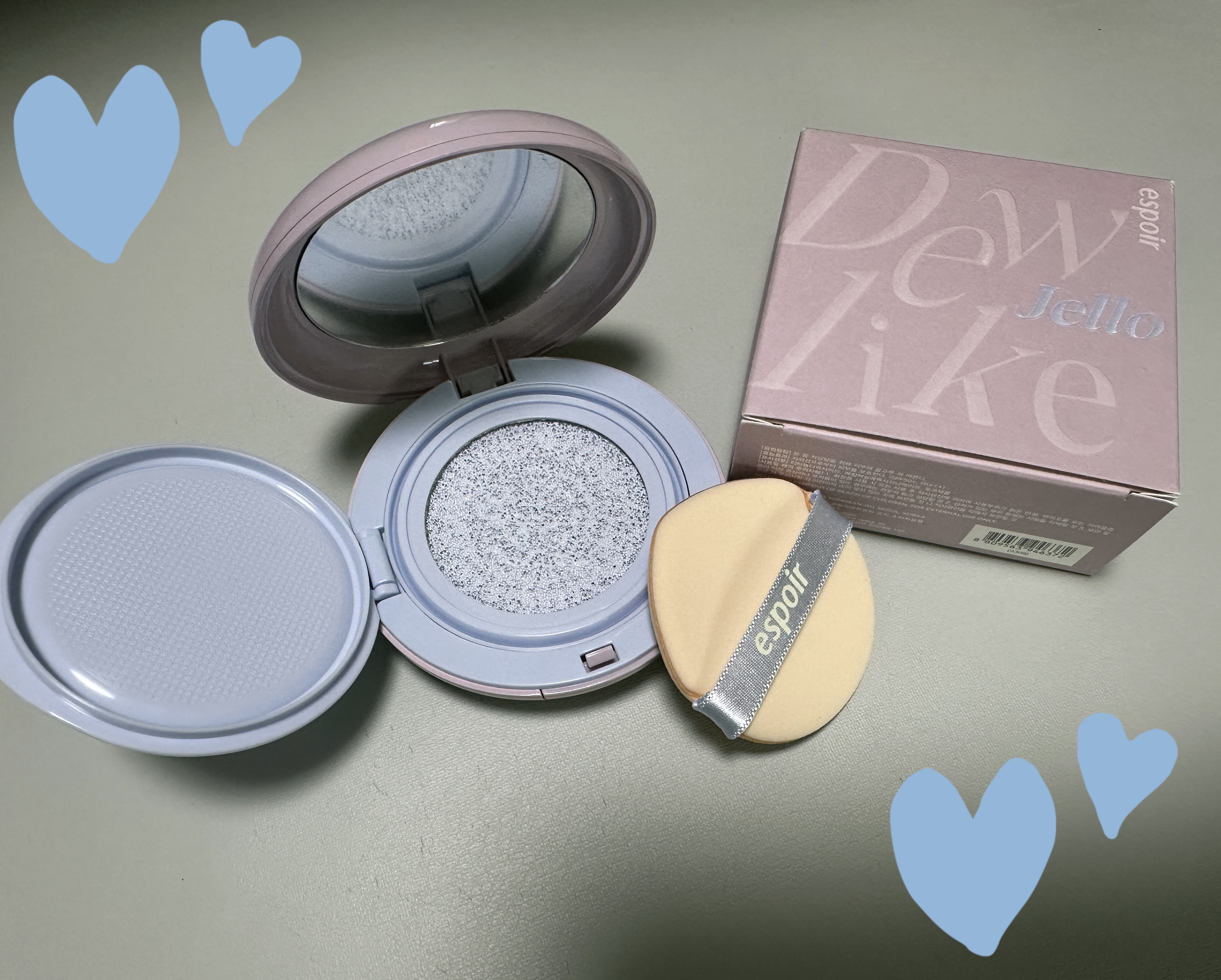 デューライクジェロー トーンアップクッション/espoir/化粧下地を使ったクチコミ（1枚目）