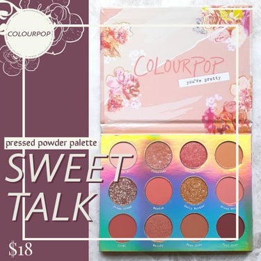 Eye Palette-Sweet Talk/ColourPop/パウダーアイシャドウを使ったクチコミ（1枚目）