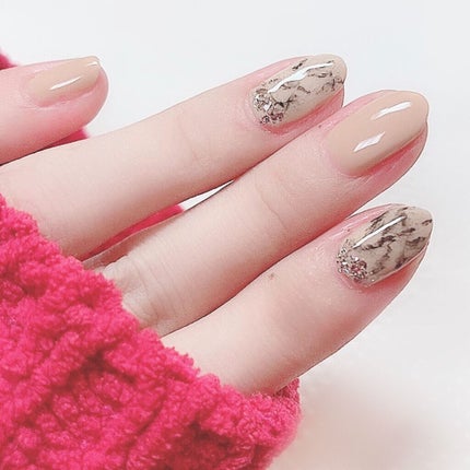 グロッシーコート/スキューズミー/オールインワンネイルを使ったクチコミ(3枚目)