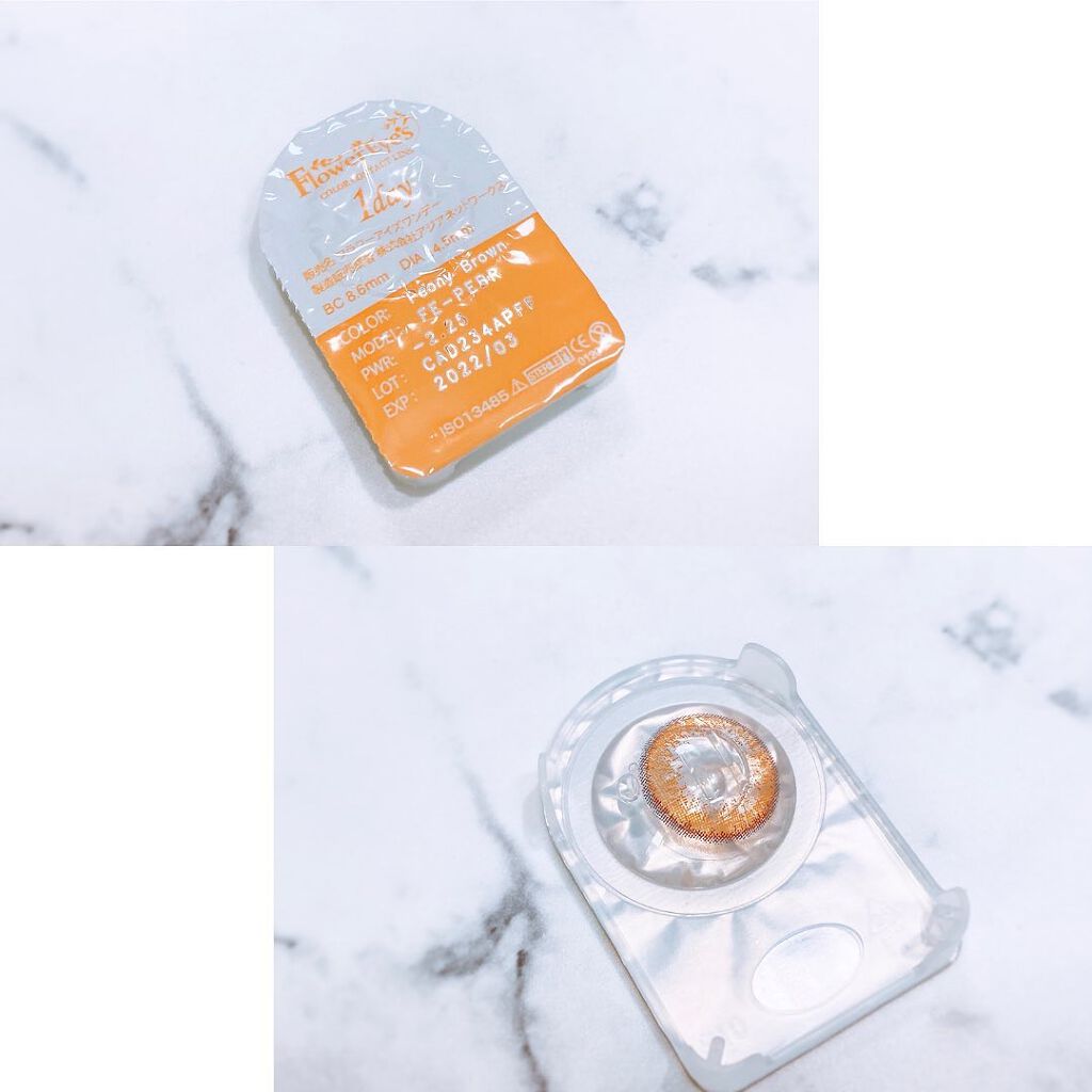 フラワーアイズ ワンデー/株式会社ビューフロンティア/ワンデー(1DAY)カラコンを使ったクチコミ(3枚目)