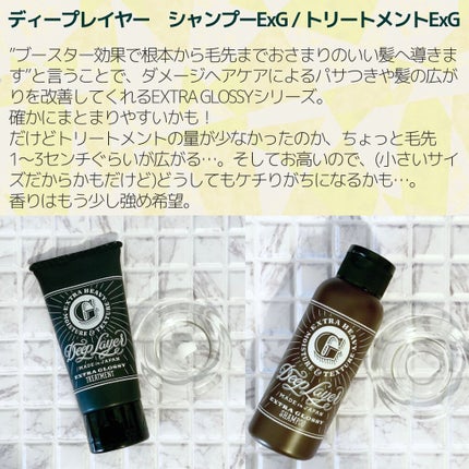 ディープレイヤー シャンプーExG(R)/トリートメントExG(R)/DeepLayer/サロンシャンプーを使ったクチコミ(4枚目)