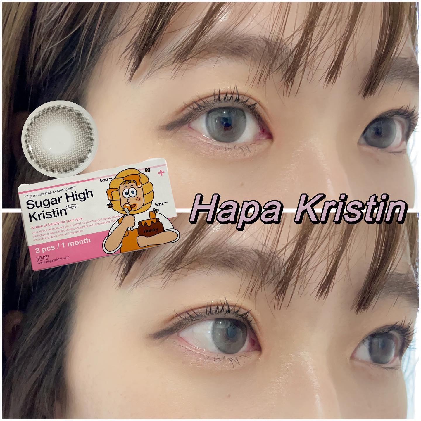 Suger High Kristin/Hapa kristin/カラーコンタクトレンズを使ったクチコミ（1枚目）