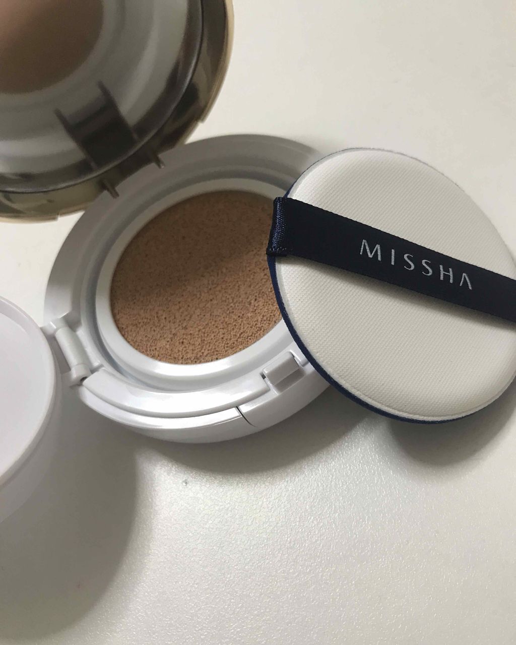 M クッション ファンデーション(モイスチャー)/MISSHA/クッションファンデーションを使ったクチコミ(2枚目)