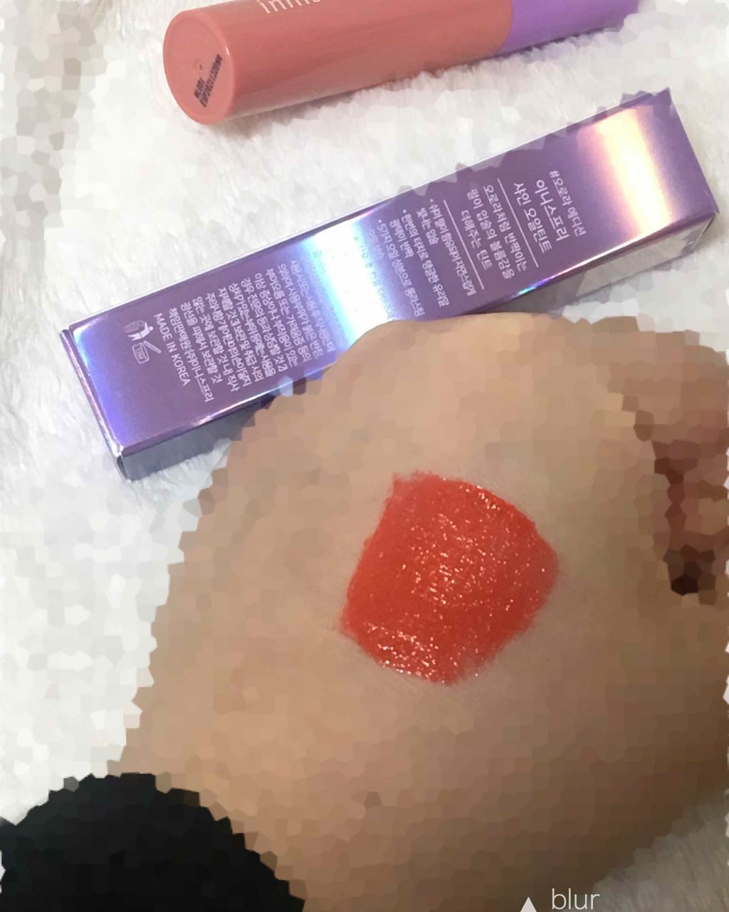 シャインオイルティント（オーロラエディション）/innisfree/口紅を使ったクチコミ（3枚目）