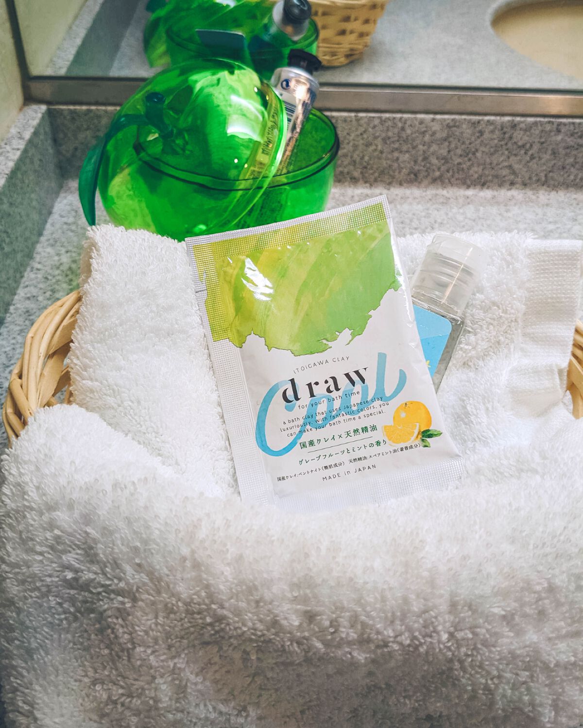 フォーユアバスタイム 入浴料 グレープフルーツ/draw/入浴剤を使ったクチコミ(2枚目)