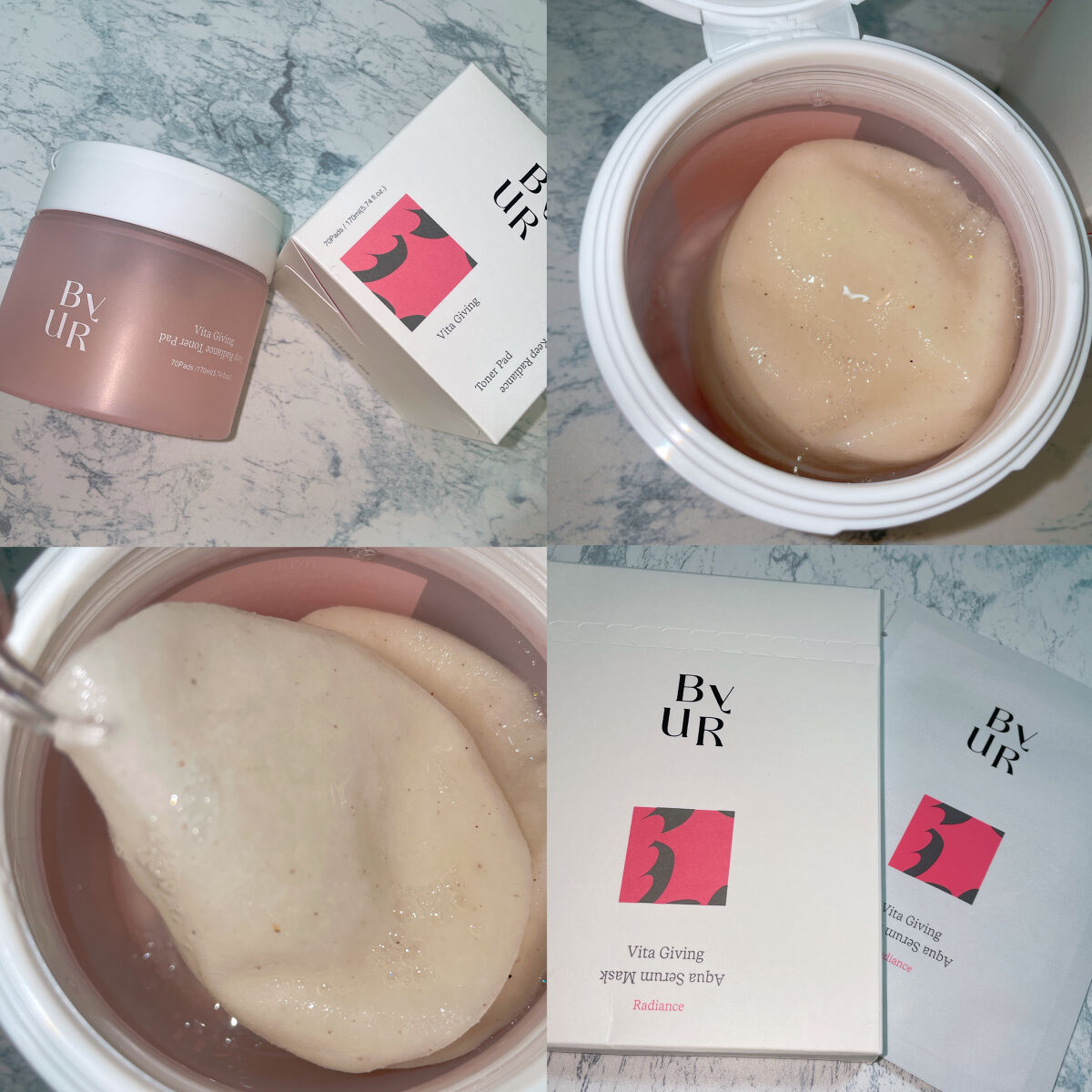 ビタルーセント アクアセラムマスク 27ml×4枚セット/ByUR/シートマスク・パックを使ったクチコミ（2枚目）