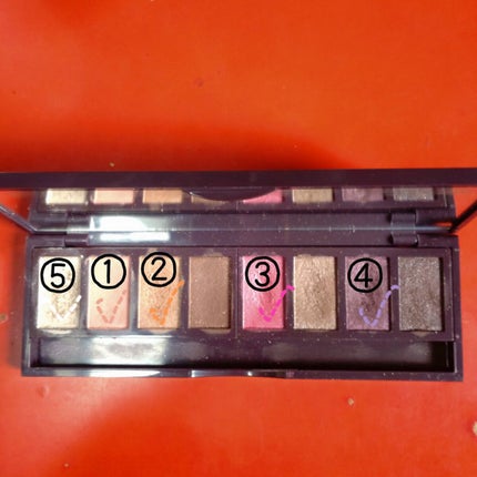 グラマラスリッチ アイパレット (クリスマスコフレ 2018)/Visée/メイクアップキットを使ったクチコミ(2枚目)